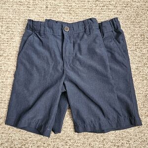 2 Pcs - Osh Kosh Bgosh Kids Navy Blue Flat Front Shorts - Size 7